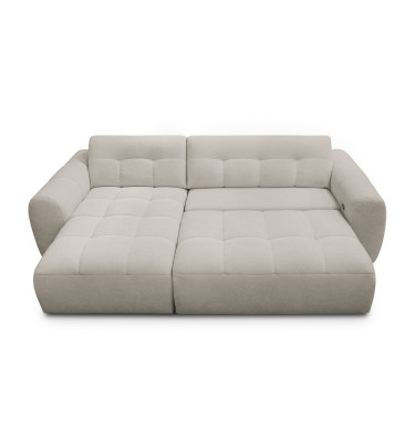Ecksofa 4-Sitzer links LUMERO, creme