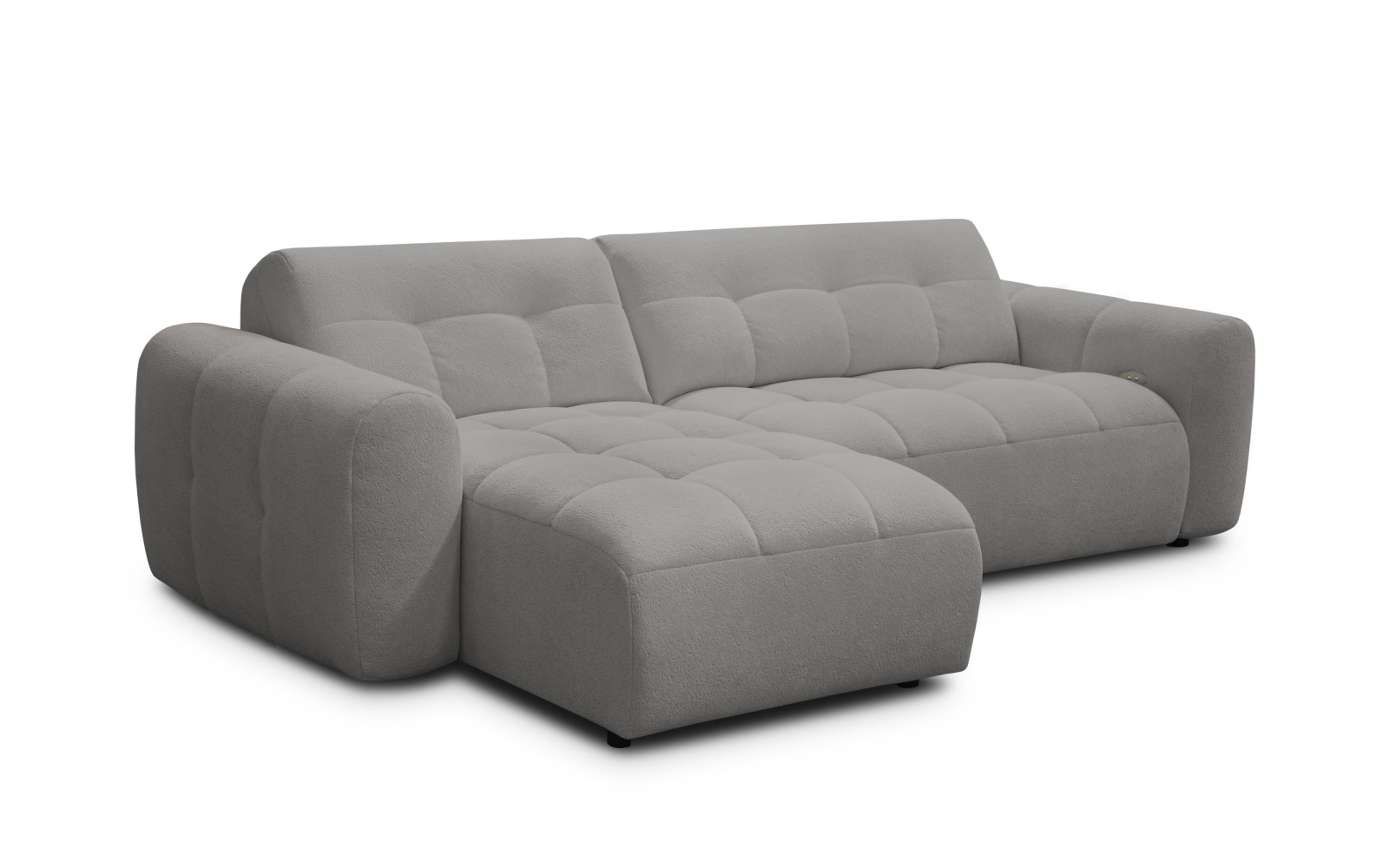 Ecksofa 4-Sitzer links LUMERO, taupe