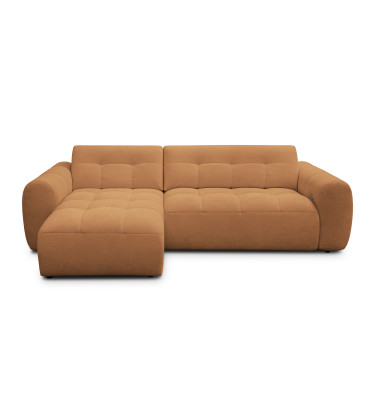 Ecksofa 4-Sitzer links LUMERO, orange