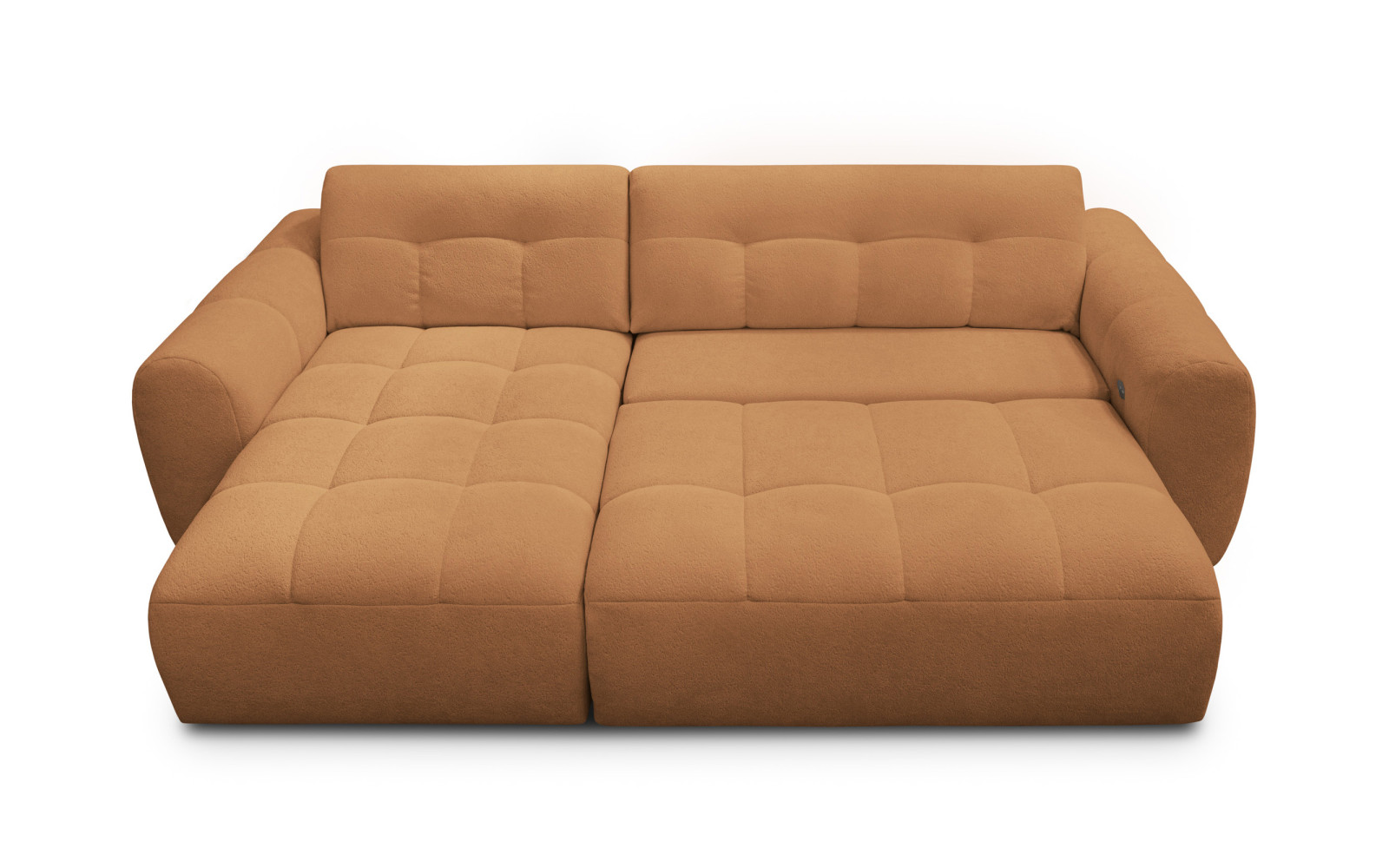 Ecksofa 4-Sitzer links LUMERO, orange