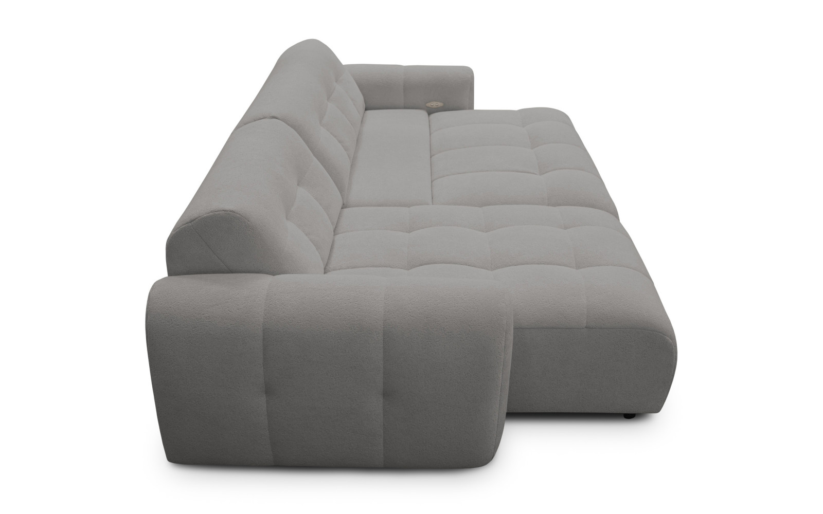 Ecksofa 4-Sitzer links LUMERO, taupe