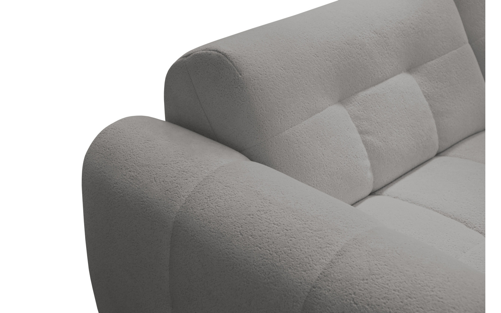 Ecksofa 4-Sitzer links LUMERO, taupe