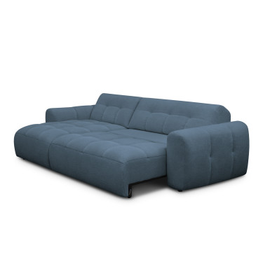 Ecksofa 4-Sitzer links LUMERO, marineblau