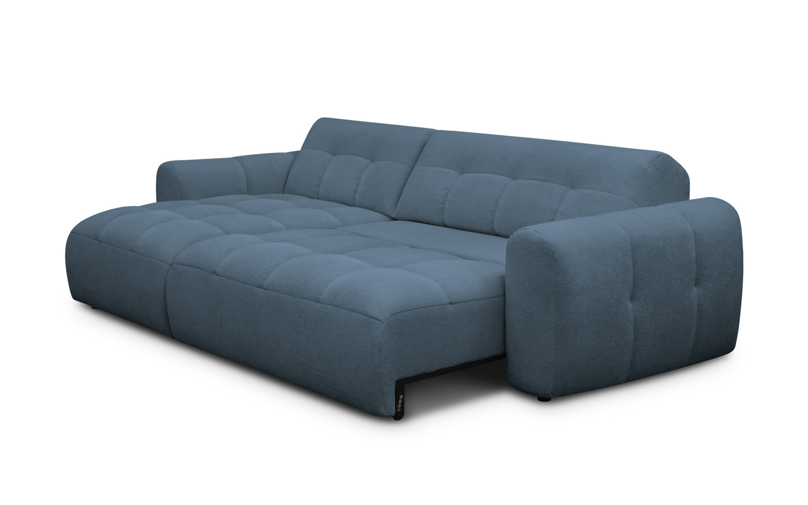 Ecksofa 4-Sitzer links LUMERO, marineblau