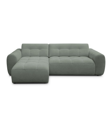Ecksofa 4-Sitzer links LUMERO, olive
