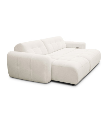 Ecksofa 4-Sitzer links LUMERO, creme