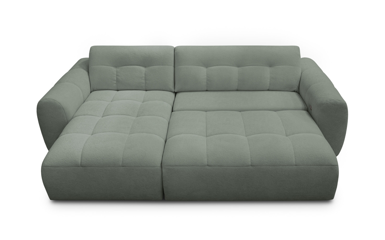 Ecksofa 4-Sitzer links LUMERO, olive
