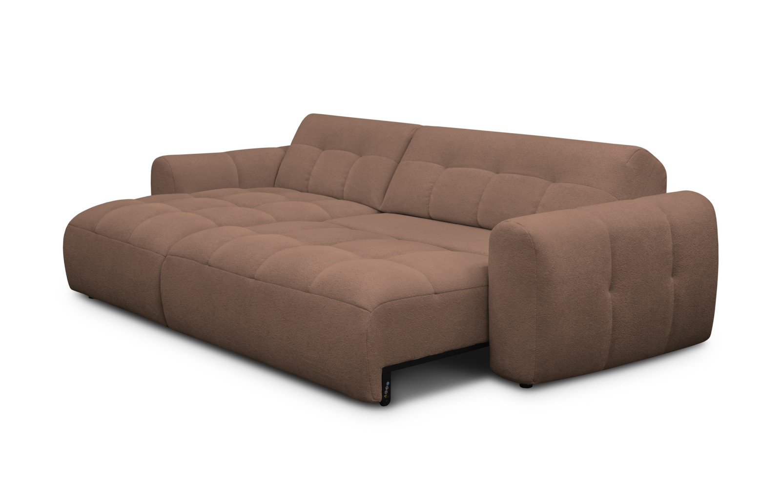 Ecksofa 4-Sitzer links LUMERO, braun