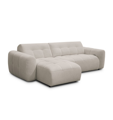 Ecksofa 4-Sitzer links LUMERO, creme