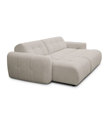 Ecksofa 4-Sitzer links LUMERO, creme