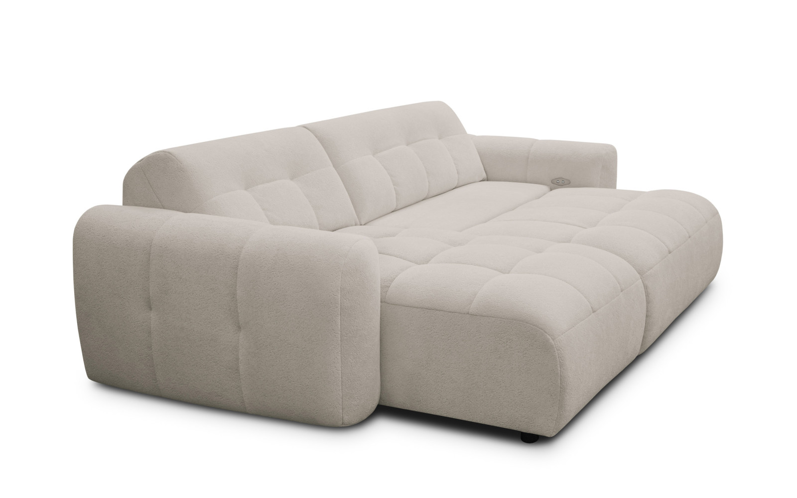 Ecksofa 4-Sitzer links LUMERO, creme