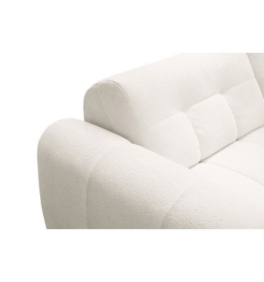 Ecksofa 4-Sitzer links LUMERO, creme