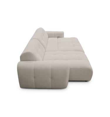 Ecksofa 4-Sitzer links LUMERO, creme