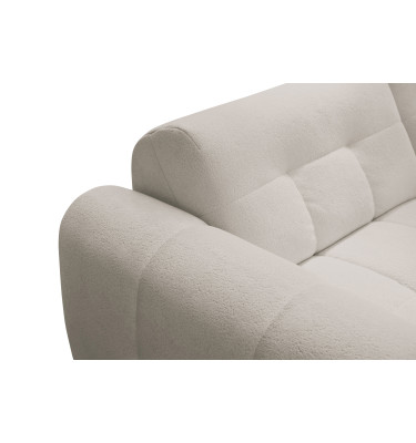 Ecksofa 4-Sitzer links LUMERO, creme