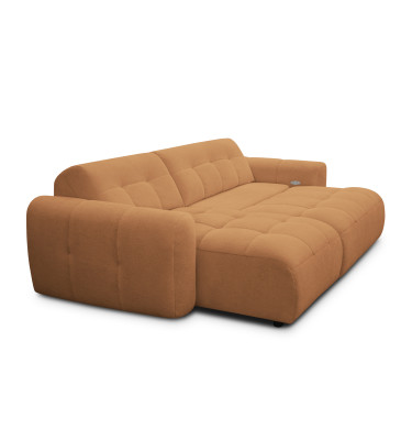Ecksofa 4-Sitzer links LUMERO, orange
