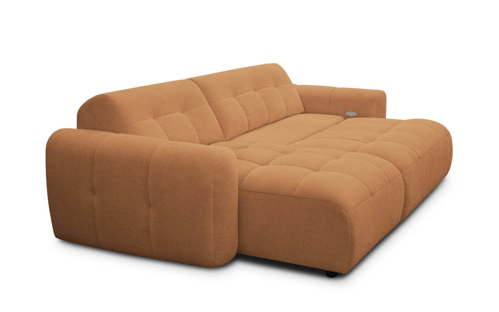 Ecksofa 4-Sitzer links LUMERO, orange