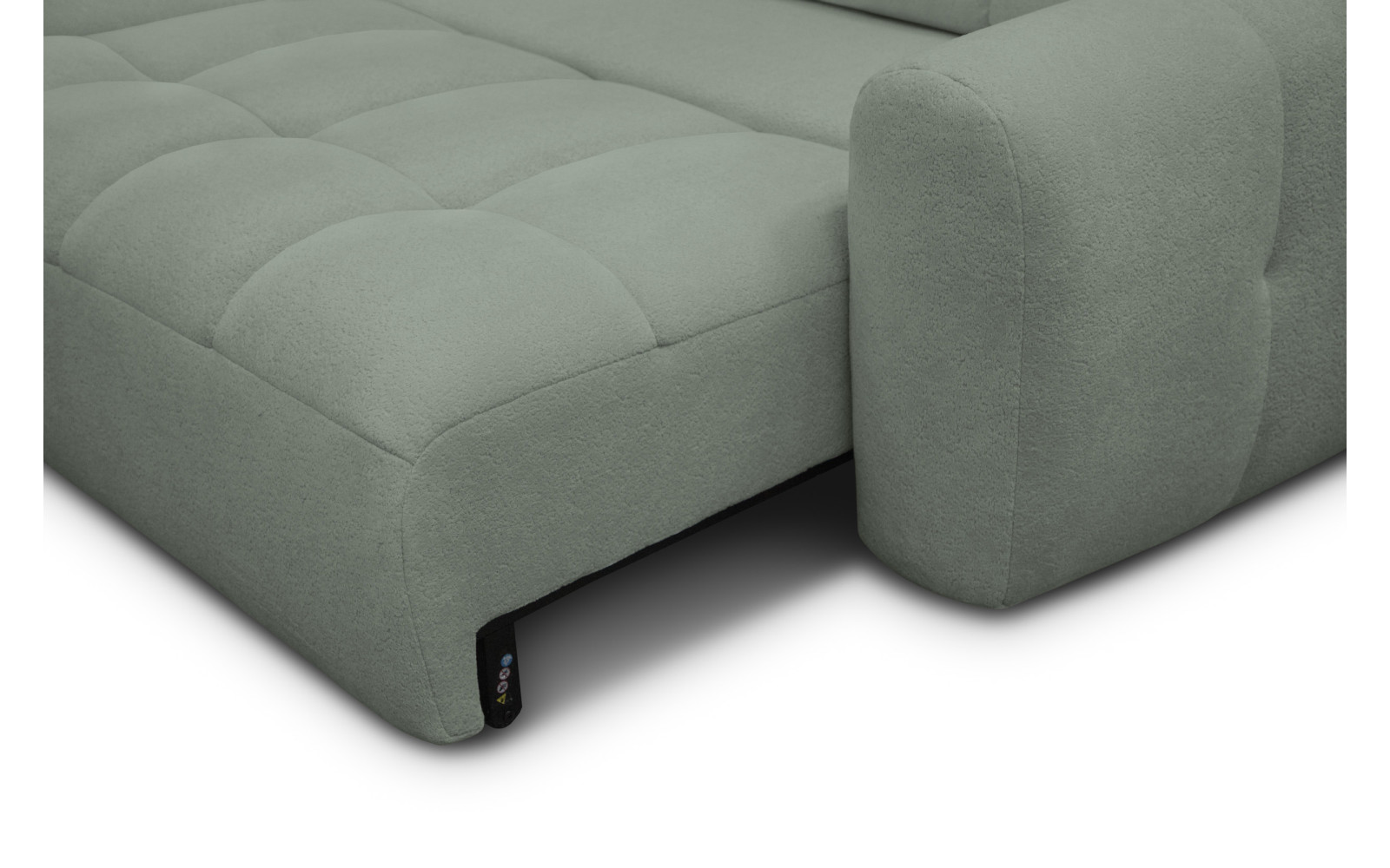 Ecksofa 4-Sitzer links LUMERO, olive