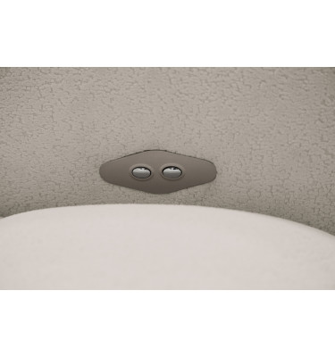 Ecksofa 4-Sitzer links LUMERO, creme