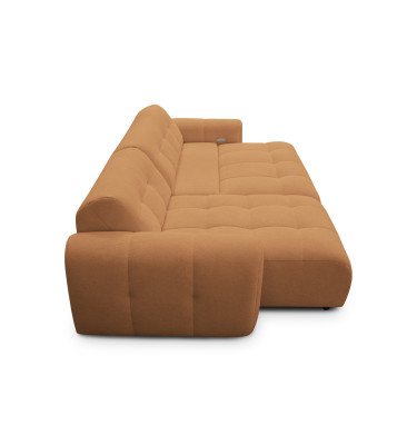 Ecksofa 4-Sitzer links LUMERO, orange