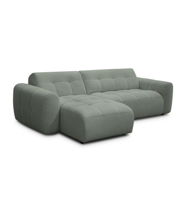 Ecksofa 4-Sitzer links LUMERO, olive