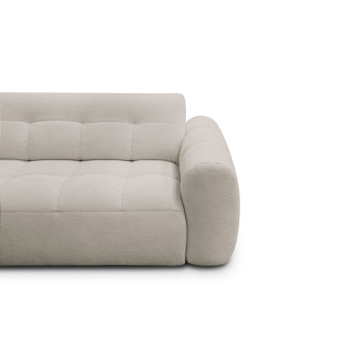 Ecksofa 4-Sitzer links LUMERO, creme