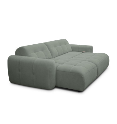 Ecksofa 4-Sitzer links LUMERO, olive