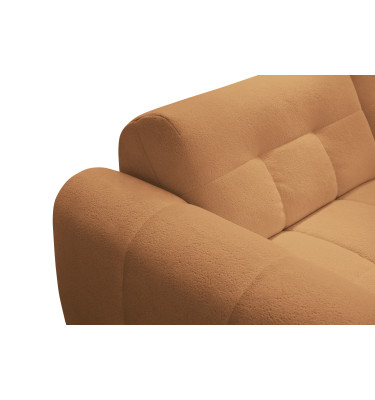 Ecksofa 4-Sitzer links LUMERO, orange