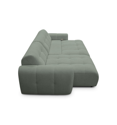 Ecksofa 4-Sitzer links LUMERO, olive