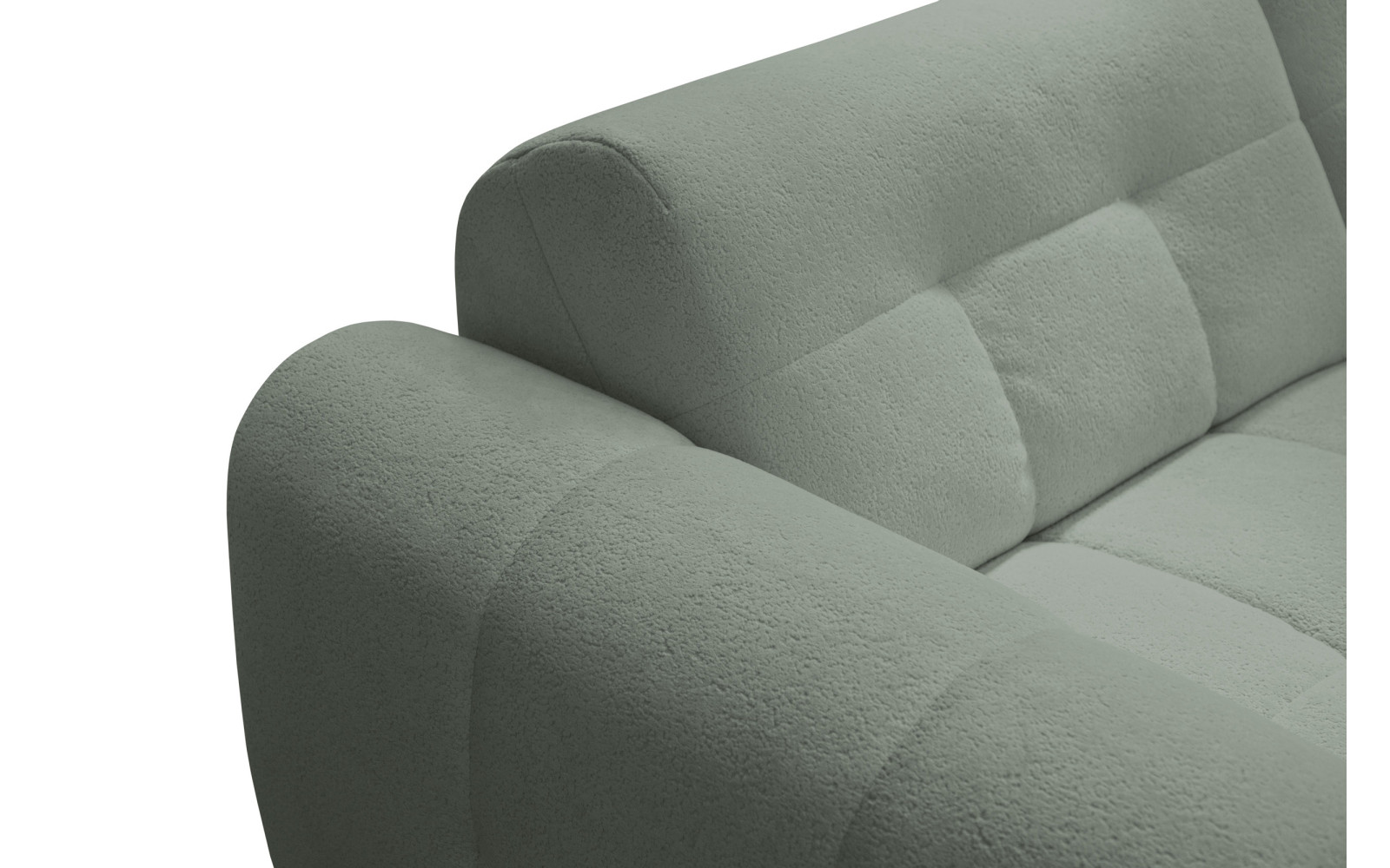 Ecksofa 4-Sitzer links LUMERO, olive