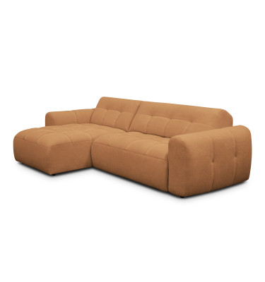 Ecksofa 4-Sitzer links LUMERO, orange