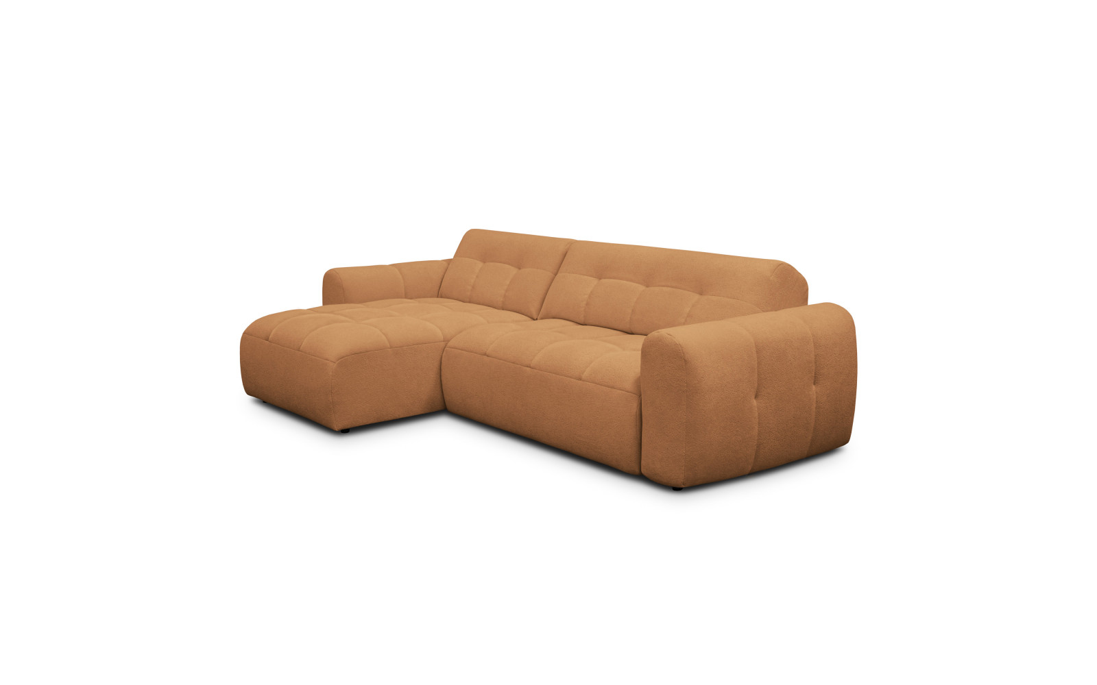 Ecksofa 4-Sitzer links LUMERO, orange