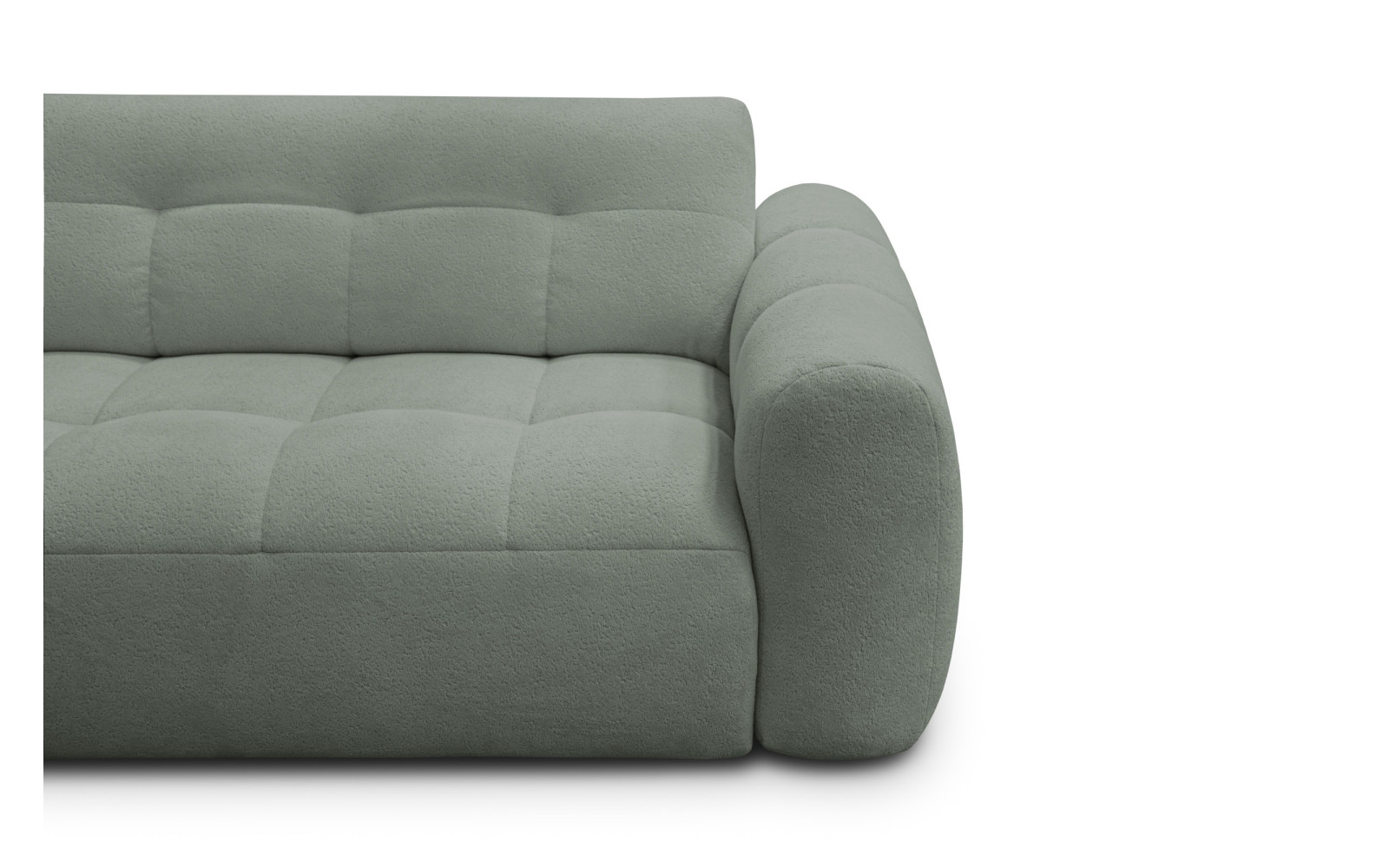 Ecksofa 4-Sitzer links LUMERO, olive