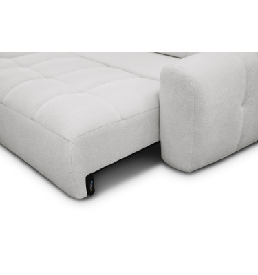 Ecksofa 4-Sitzer links LUMERO, hellgrau