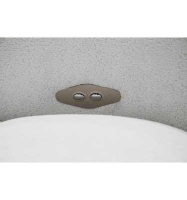 Ecksofa 4-Sitzer links LUMERO, hellgrau