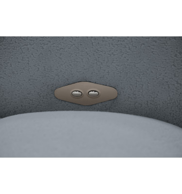 Ecksofa 4-Sitzer links LUMERO, graphitfarben