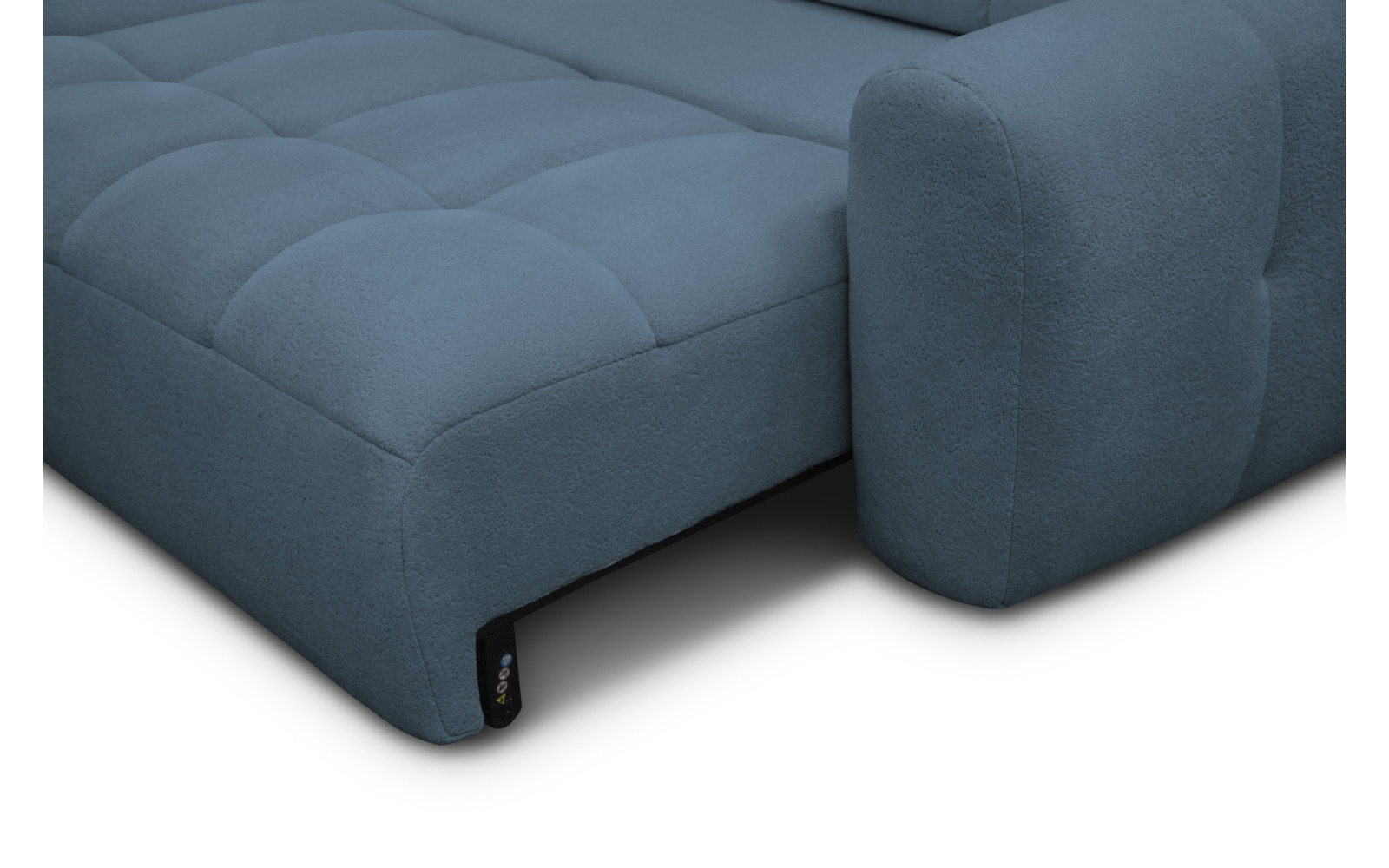 Ecksofa 4-Sitzer links LUMERO, marineblau