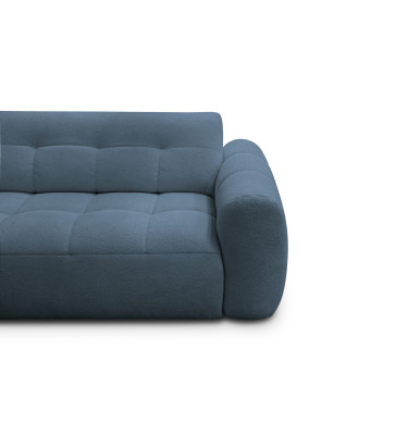 Ecksofa 4-Sitzer links LUMERO, marineblau