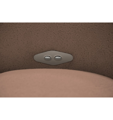 Ecksofa 4-Sitzer links LUMERO, braun