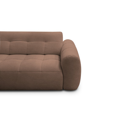 Ecksofa 4-Sitzer links LUMERO, braun