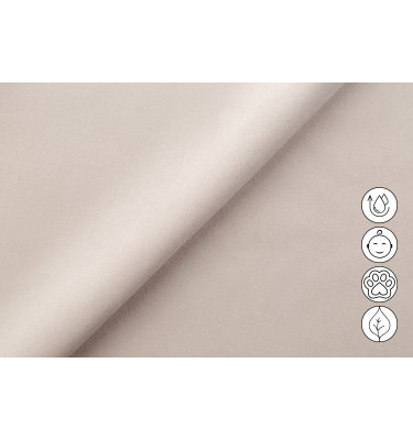 Ecksofa Relax 4-Sitzer links FIERO, Beiger Veloursstoff