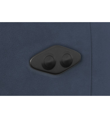 Ecksofa Relax 4-Sitzer links FIERO, Marineblauer Veloursstoff