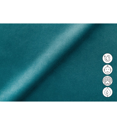 Ecksofa Relax 4-Sitzer links FIERO, Minter Veloursstoff