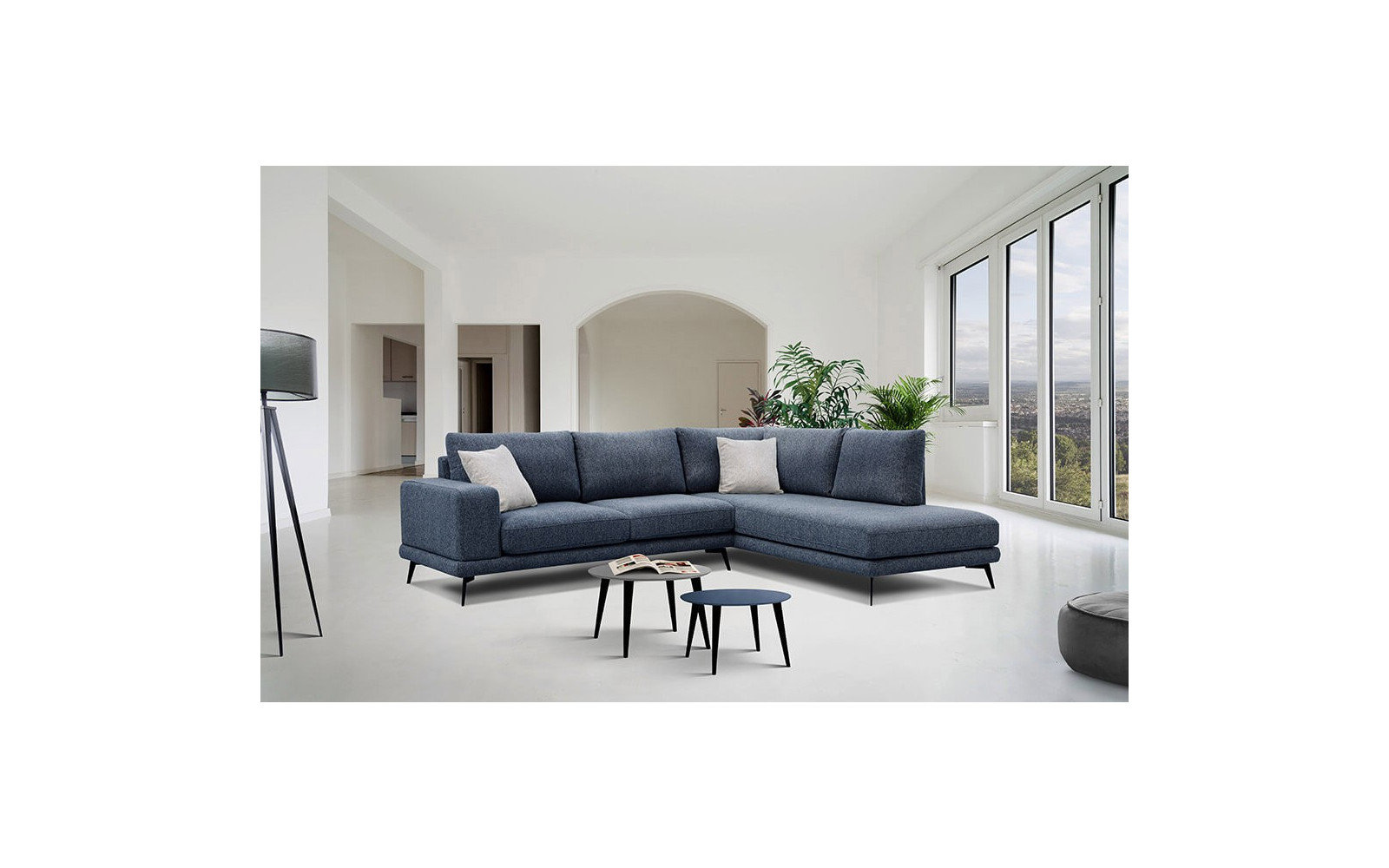 Outlet Ecksofa rechts 5-Sitzer MEDIOLANE