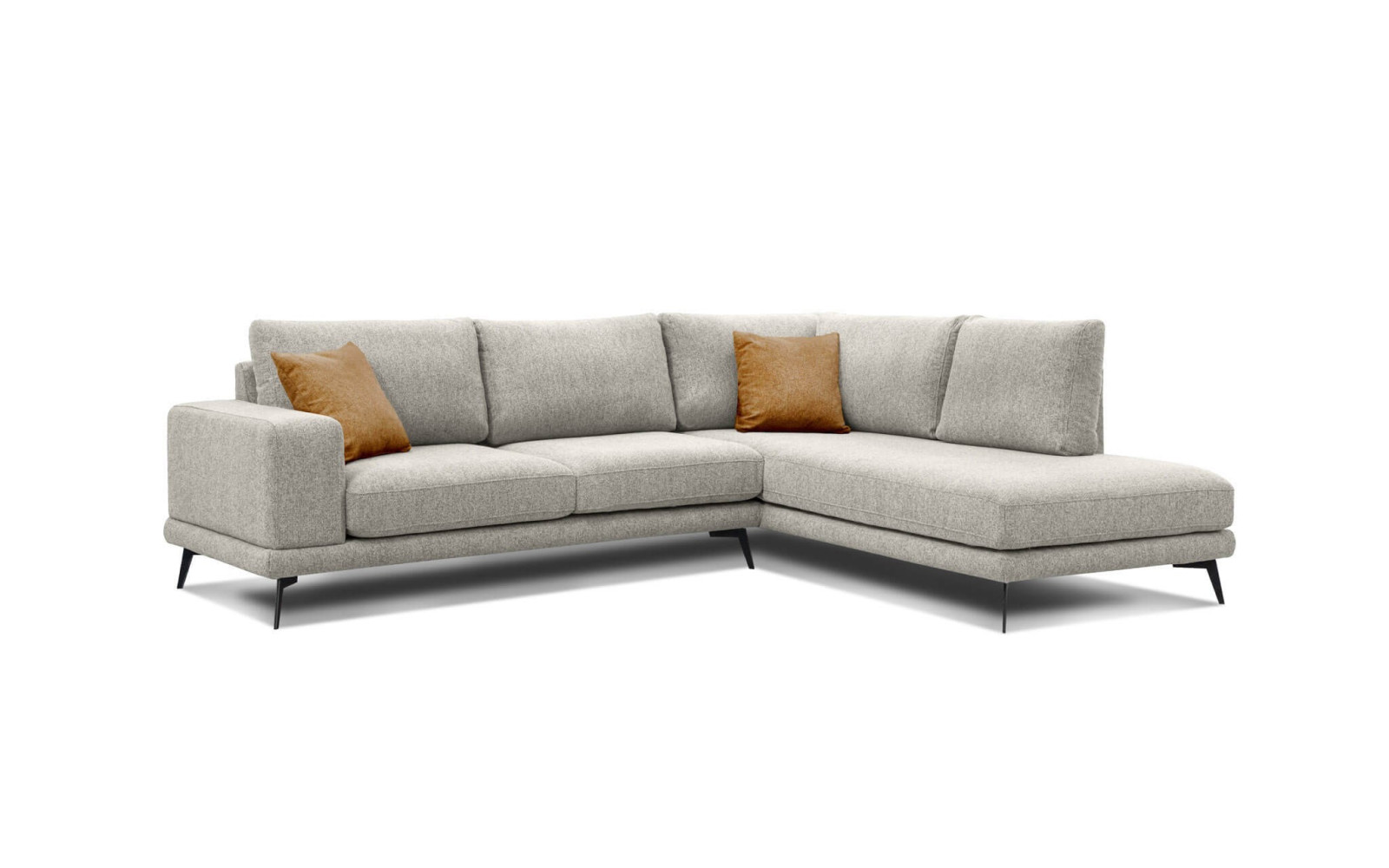 Outlet Ecksofa rechts 5-Sitzer MEDIOLANE