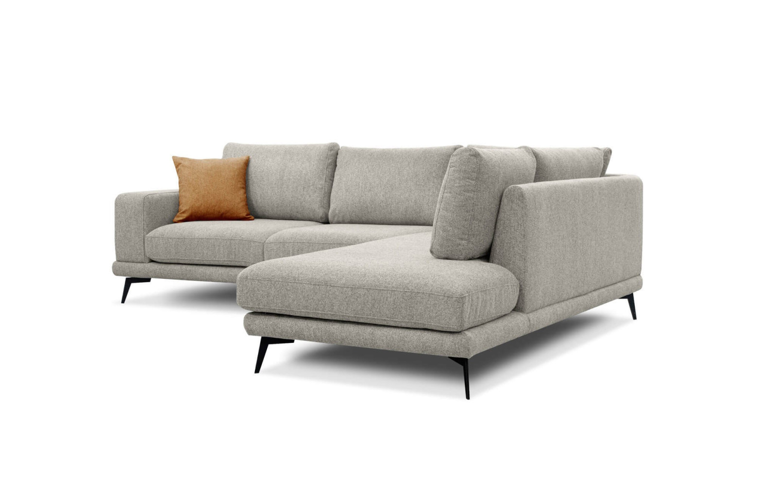 Outlet Ecksofa rechts 5-Sitzer MEDIOLANE