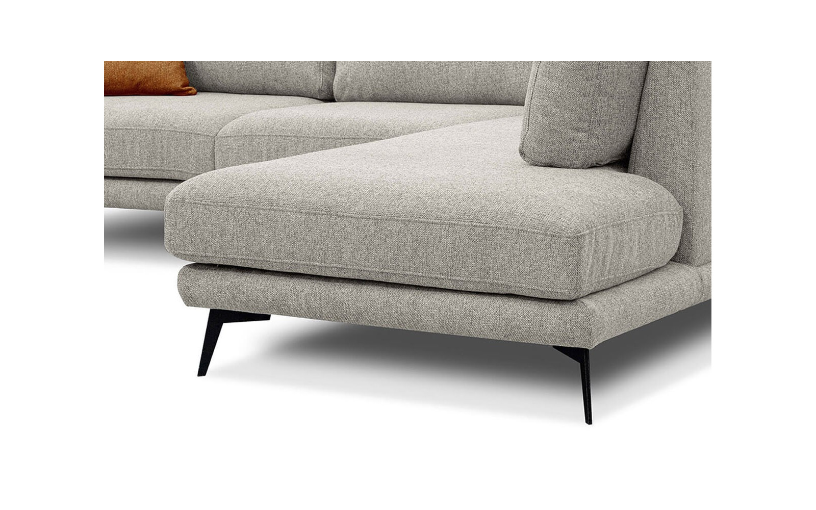 Outlet Ecksofa rechts 5-Sitzer MEDIOLANE